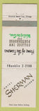 Matchbook Cover - Hotel Sherman Chicago IL WEAR