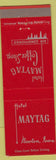 Matchbook Cover - Hotel Maytag Newton IA