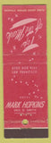 Matchbook Cover - Mark Hopkins Hotel San Francisco CA