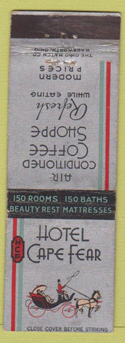 Matchbook Cover - Hotel Cape Fear NC? WORN