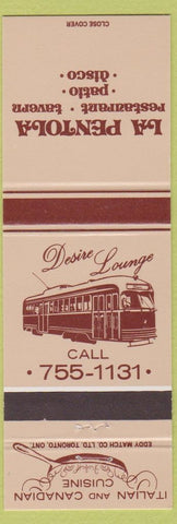 Matchbook Cover - La Pentola Restaurant Italian Canada