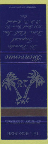 Matchbook Cover - Le Paradis Tropical Disco Montreal QC