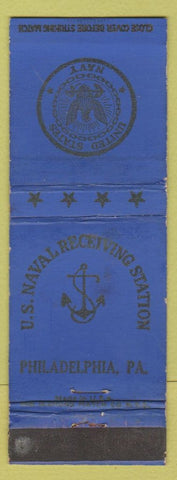 Matchbook Cover - United States Navy Receiving Station Philadelphia PA WEAR