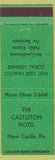 Matchbook Cover - Castleton Hotel New Castle PA