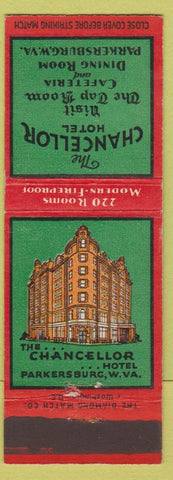 Matchbook Cover - Chancellor Hotel Parkersburg WV