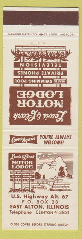 Matchbook Cover - Leiws and Clark Motor Lodge East Alton IL