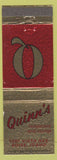 Matchbook Cover - Quinn's Restaurant Boise ID