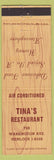 Matchbook Cover - Tina's Restaurant Pittsburgh? PA