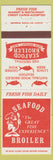 Matchbook Cover - Seafood Broiler Tarzana Torrance Lakewood Glendale CA