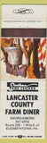Matchbook Cover - Lancaster County Farm Diner Elizabethtown PA