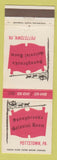 Matchbook Cover - Sunnybrook's Colonial Room Pottstown PA