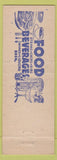 Matchbook Cover - Park Hotel New Oxford PA hillbilly