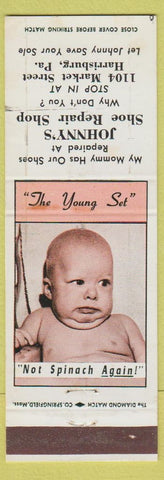 Matchbook Cover - Johnny's Shoe Repair Harrisburg PA baby WEAR