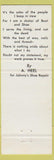 Matchbook Cover - Johnny's Shoe Repair Harrisburg PA baby WEAR