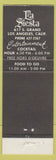 Matchbook Cover - La Siesta Restaurant Mexican Los Angeles CA