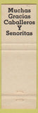 Matchbook Cover - Sinaloa Cantina Mexican Restaurant San Francisco CA