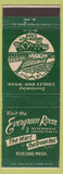 Matchbook Cover - Green Hut Cafe Evergreen Room Richland WA
