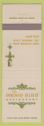 Matchbook Cover - Proud Bird Restaurant Los Angeles CA