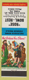 Matchbook Cover - Rose Bowl Restaurant York PA hillbilly