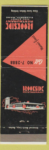 Matchbook Cover - Brookside Restaurant Ellsworth ME
