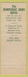 Matchbook Cover - Hampshire Arms Hotel Minneapolis MN