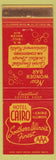 Matchbook Cover - Hotel Cairo IL WEAR