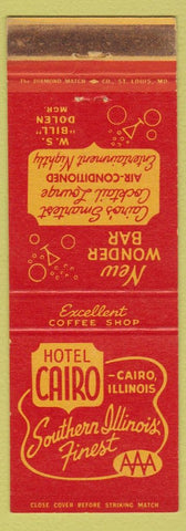 Matchbook Cover - Hotel Cairo IL WEAR