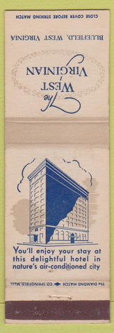 Matchbook Cover - West Virginian Hotel Bluefield WV