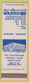 Matchbook Cover - Bollinger Hotel Lewiston ID