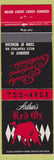 Matchbook Cover - Arthur's Red OX Menasha WI