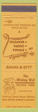 Matchbook Cover - Wishing Well Restaurant Chicago IL