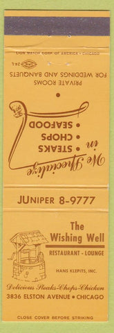 Matchbook Cover - Wishing Well Restaurant Chicago IL