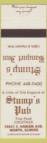 Matchbook Cover - Stump's Pub Worth IL