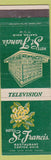 Matchbook Cover - Hotel St Francis Canton OH WEAR