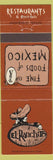 Matchbook Cover - El Ranchito Mexican Restaurant Huntington Park Long Beach CA