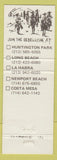Matchbook Cover - El Ranchito Mexican Restaurant Huntington Park Long Beach CA