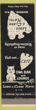 Matchbook Cover - Lewis and Clark Hotel Mandan ND owl