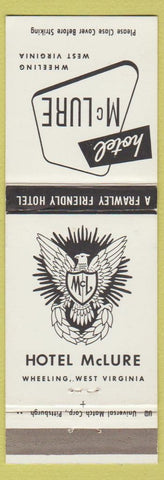 Matchbook Cover - Hotel McClure Wheeling WV