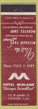Matchbook Cover - Hotel Midland Chicago IL