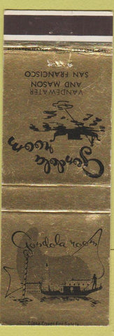 Matchbook Cover - Gondola Room San Francisco CA