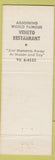 Matchbook Cover - Gondola Room San Francisco CA