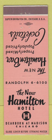 Matchbook Cover - New Hamilton Hotel Chicago IL