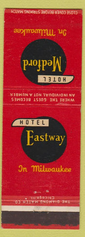 Matchbook Cover - Hotel Eastway Milwaukee WI