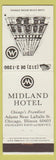 Matchbook Cover - Midland Hotel Chicago IL
