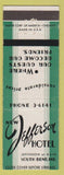 Matchbook Cover - New Jefferson Hotel South Bend IN