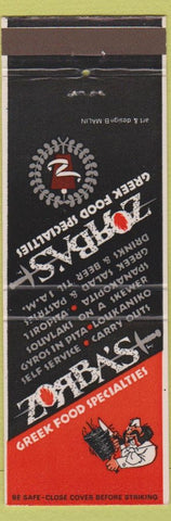 Matchbook Cover - Zorba's Greek Restaurant Aspen Colorado Champaign IL