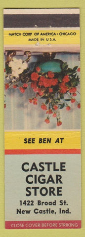 Matchbook Cover - Castle Cigar Store New Castle IN