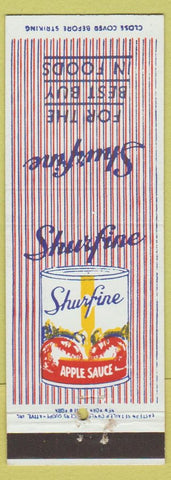 Matchbook Cover - Shurfine Apple Sauce