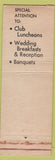 Matchbook Cover - Campbell Court Hotel Dining Room Portland OR WEAR