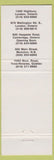 Matchbook Cover - Fu Lam City Chinese Buffet Cambridge London ON Moncton NB